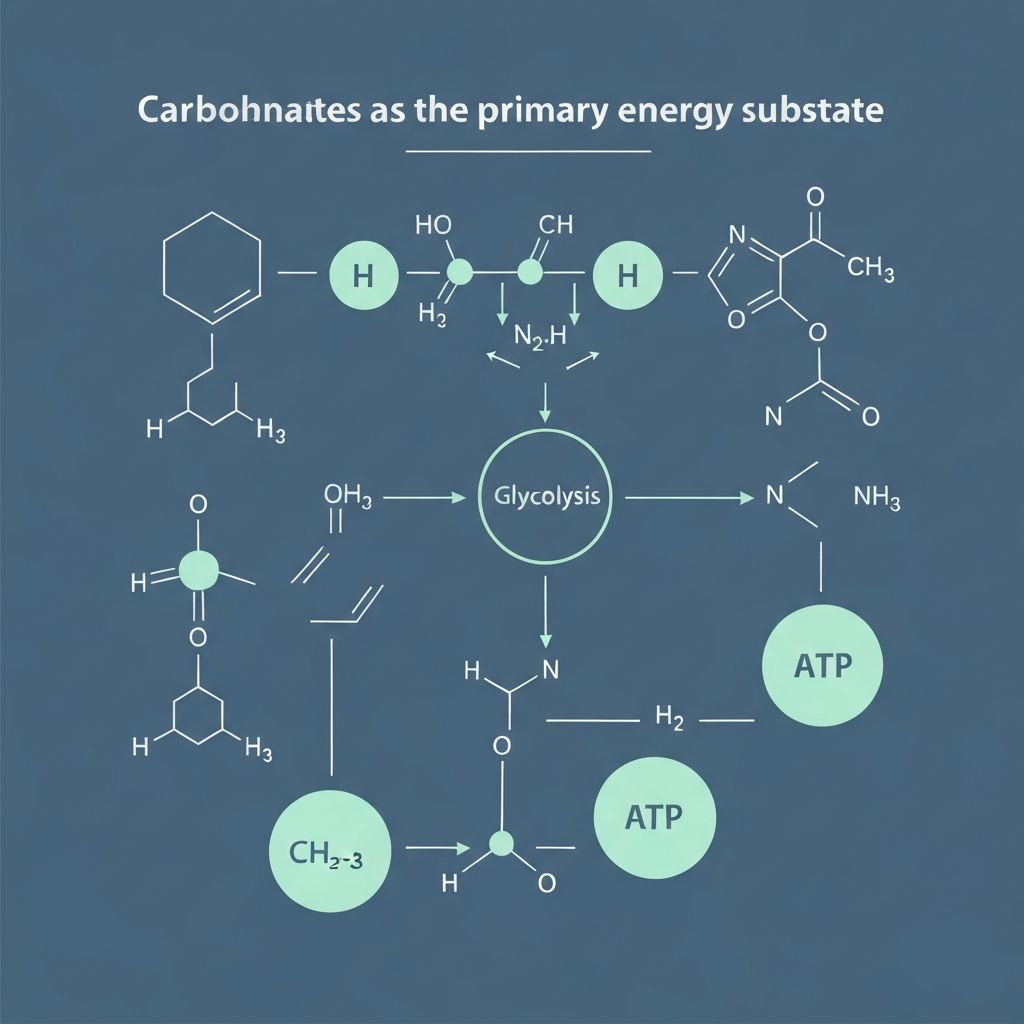 Energy substrate biochemical diagram
